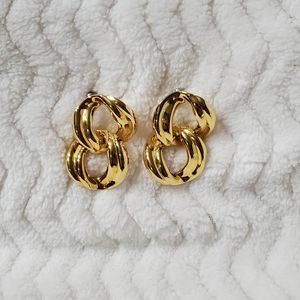 Gold tone Chain Earrings